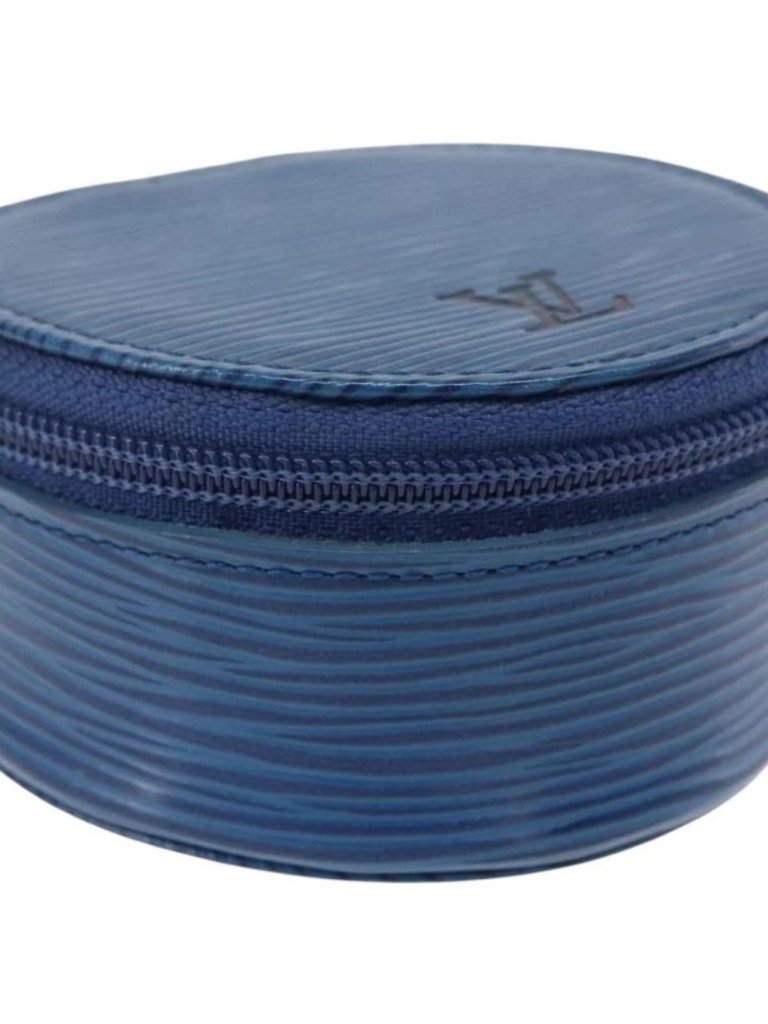 Louis Vuitton Epi Ecrin Bijou 8 Jewelry Box Blue M48215 Lv Auth Arz259
